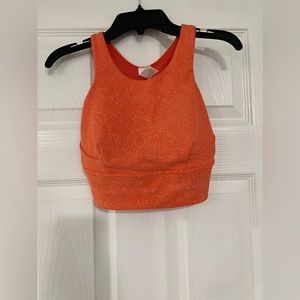 Lululemon Wunder Train Long-Line Bra - Warm Coral